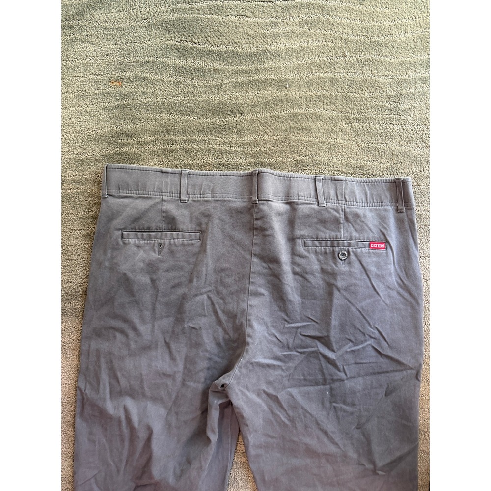 Dixxon D-Flexx Mens Work Pants 42x28 Charcoal Gray Chino Stretch Twill Trousers - Picture 6 of 8